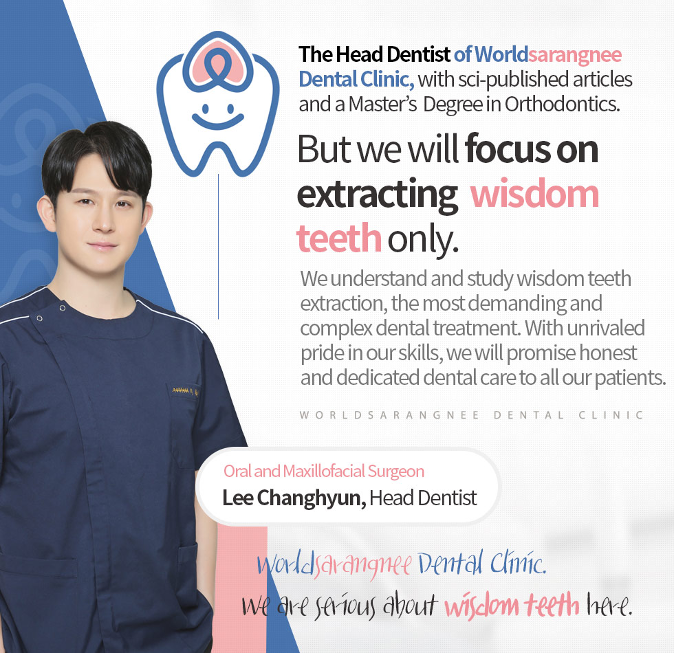 The Head Dentist of Worldsarangnee Dental Clinic, with sci-published articles and a Master’s Degree in Orthodontics.